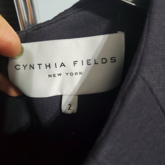 NWT Cynthia Fields New York Double Knit Sheath Dress Sz 2 Charcoal Rare - Picture 4 of 10